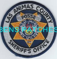 COLORADO,A,LAS ANIMAS COUNTY SHERIFF POSSE HAT PATCH 1